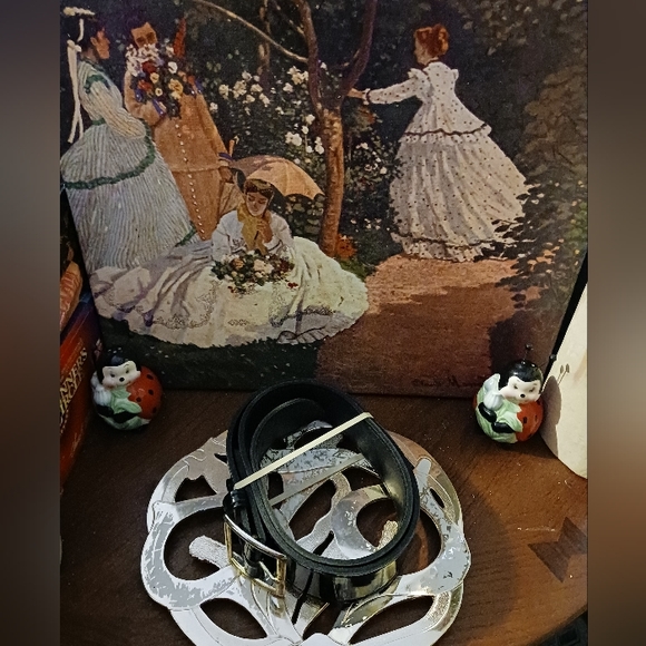 🚂Like New! Boston Patent Leather Belt🚘🚜🚛✈️Size 36,🇺🇸MADE in AMERICA 🛳⛴️ - Picture 3 of 7